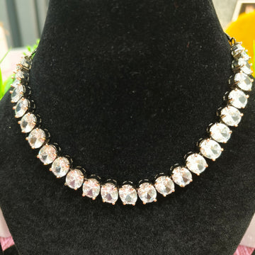 Highly Shining Diamonds Necklace with Earrings