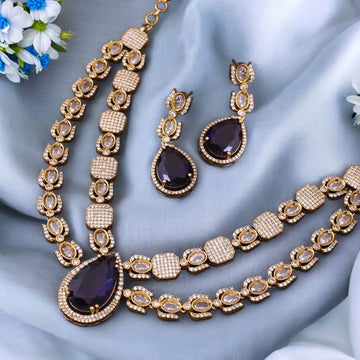 Purple Freena Victorian Jewellery Set - New Arrival