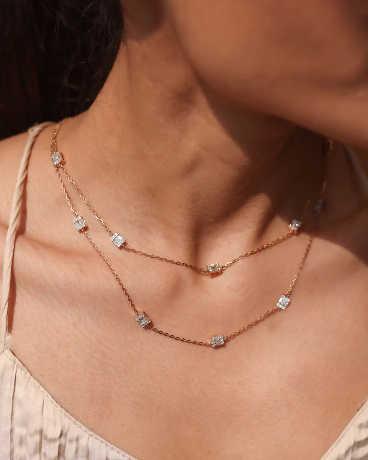 Brilliant Baguette Necklace