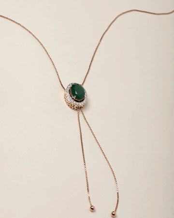 Gemma Necklace - Emerald Green