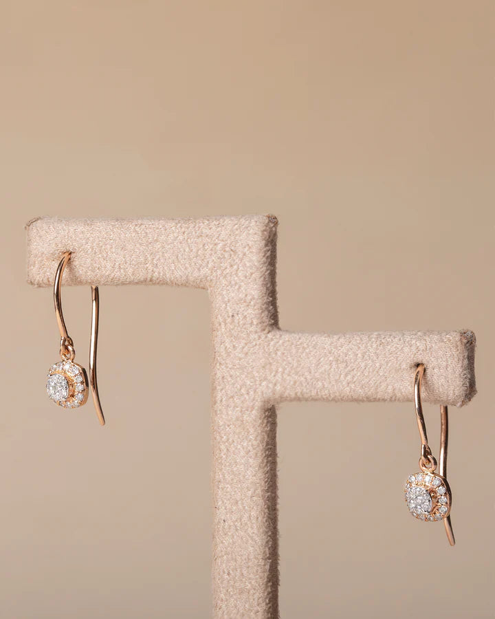 Petite Diamond Drop Earrings