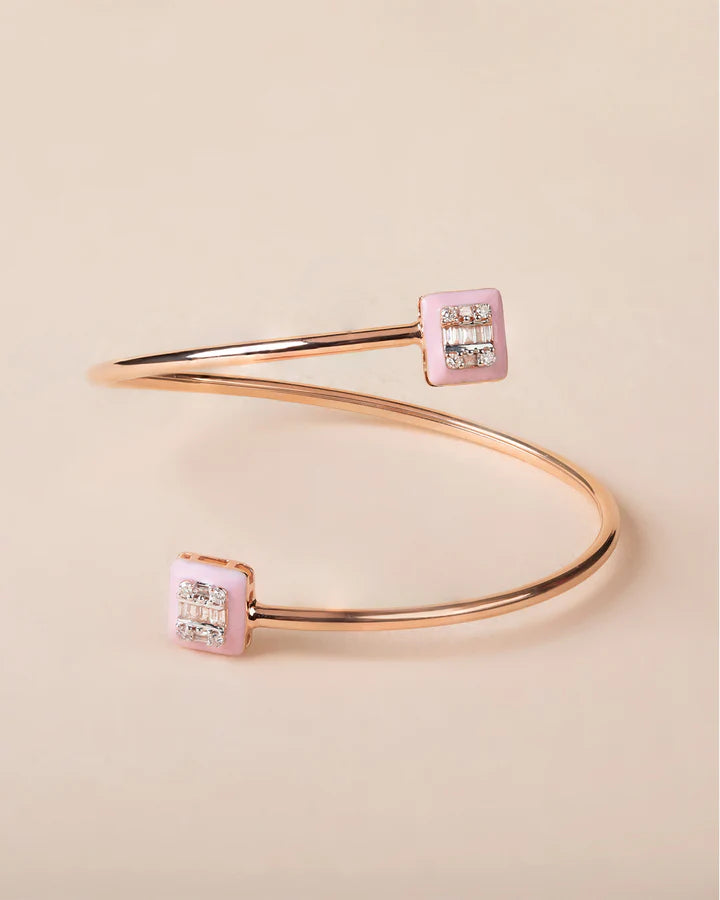 Salmon Bangle Bracelet